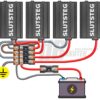Strömkabelkit 1 bat 4 amp