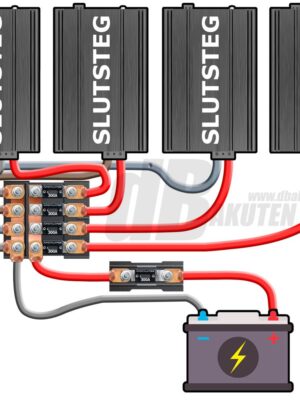 Strömkabelkit 1 bat 4 amp