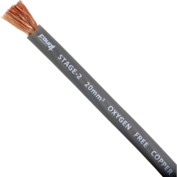 4CONNECT STAGE2 20mm2 OFC-strömkabel grey