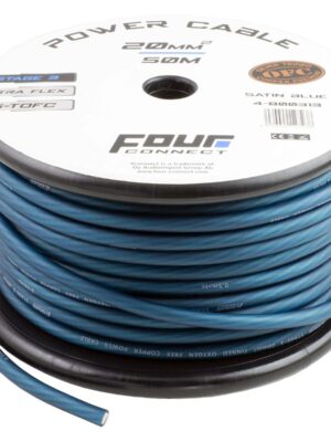 FOUR Connect STAGE3 20mm2 Satin blå S-TOFC strömkabel