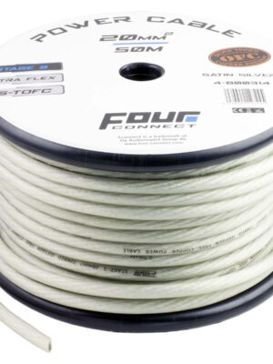 FOUR Connect STAGE3 20mm2 Satin Silver S-TOFC strömkabel