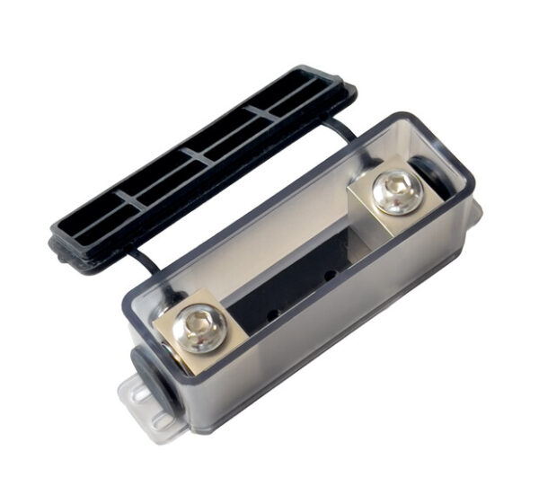 600431-lid-open2 FOUR Connect 4-600431 Splashproof ANL Fuse Holder 20/70 Mm2