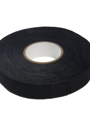 FOUR Connect PET Fleece Tape, W:19mm, L:25m/Roll, Black Color, Tearable