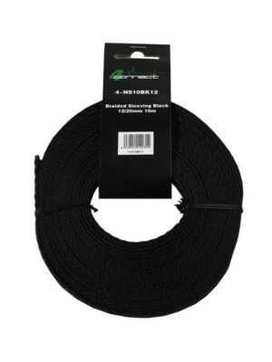 4Connect 4-NS10BK12 Svart Nylon/Tygstrumpa 12/25mm 10m