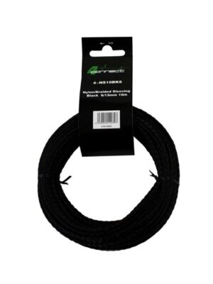 4Connect 4-NS10BK6 Svart Nylon/Tygstrumpa 6/12mm 10m