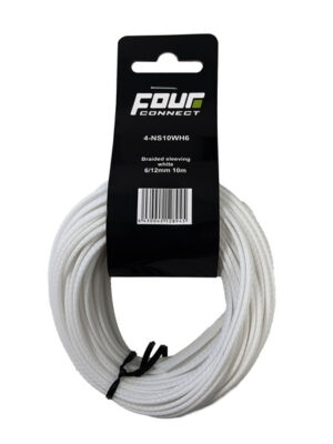 FOUR Connect 4-NS10WH6 Nylonsock White 6/12mm 10m