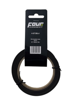 FOUR Connect 4-ST3BL4-G shrink tube, 3:1 Black with glue 4,8mm 3m